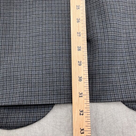 Stafford Blazer Men 44R Gray Black Houndstooth Executive Classic‎ Career Wool - Picture 7 of 14